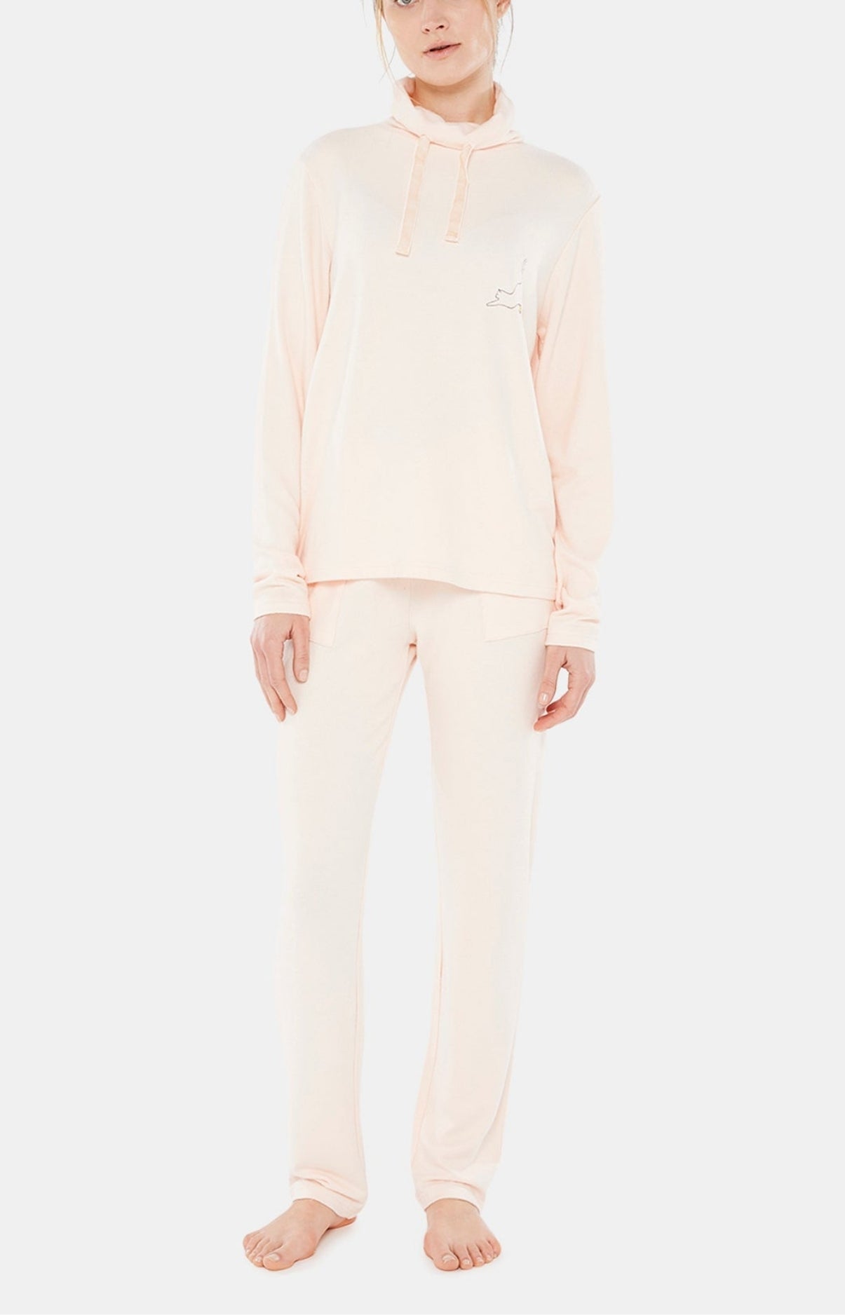 arthur-bob-pyjama-chat-beaut-pyjama-poudre-maille-chaude image 1