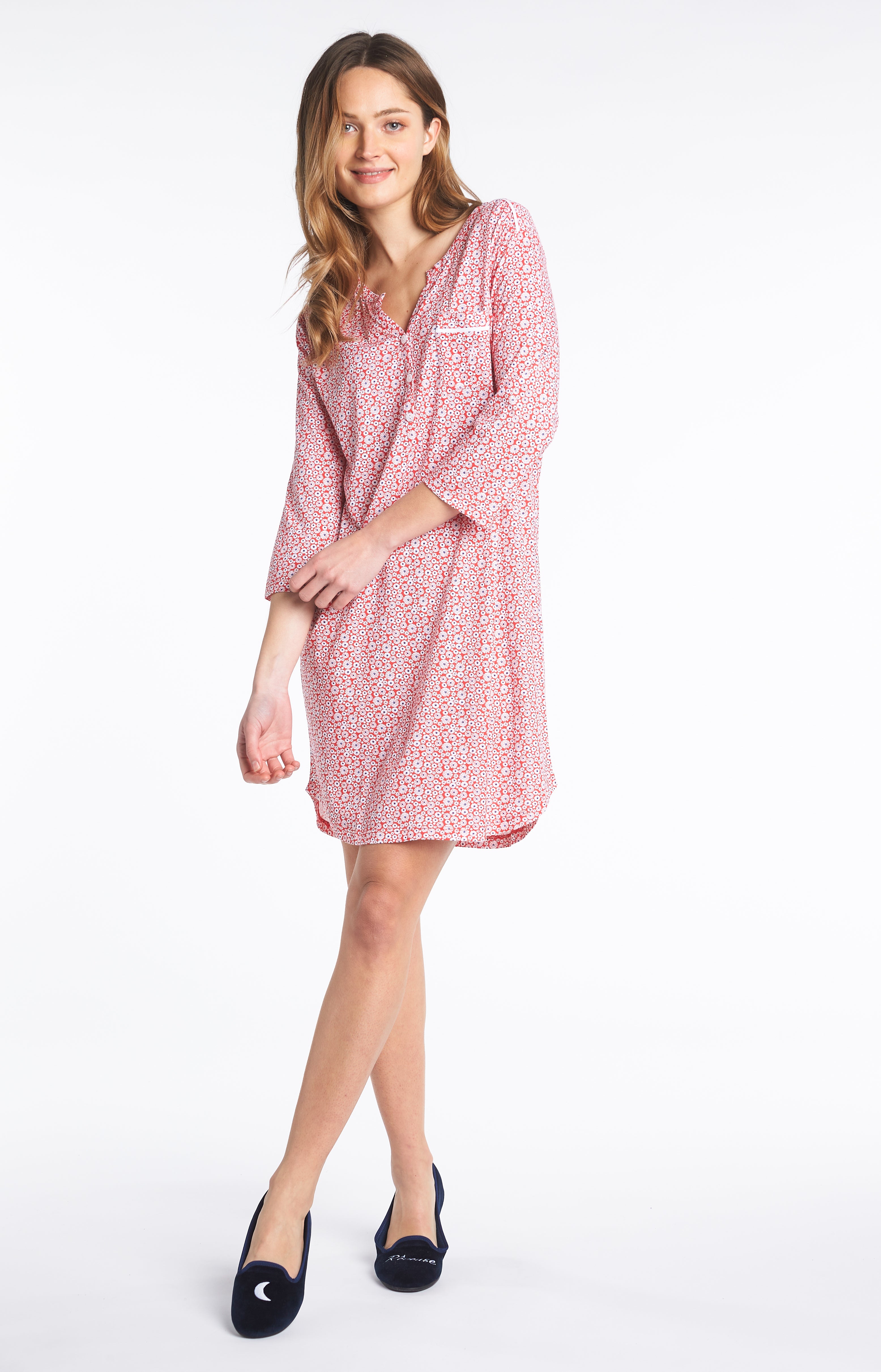 arthur-bob-chemise-de-nuit-marguerite-rouge-courte image 6