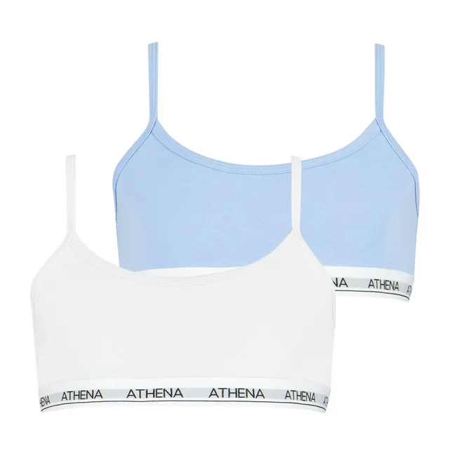 athena-douceur-coton-lot-2-brassi-res-fille-coton-modal image 1