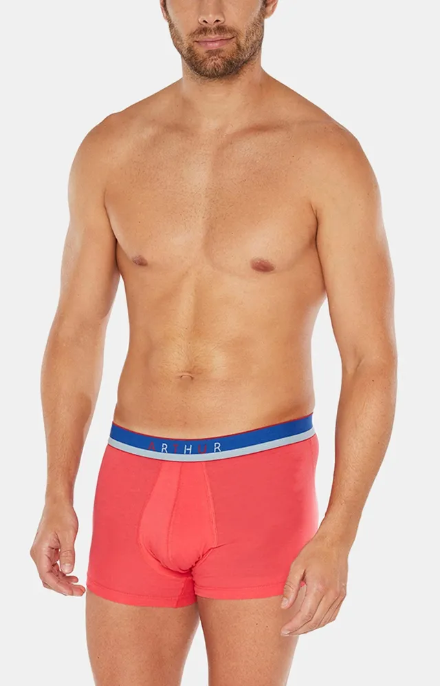 arthur-boxer-slipp-coton-bio-homme-rouge image 1