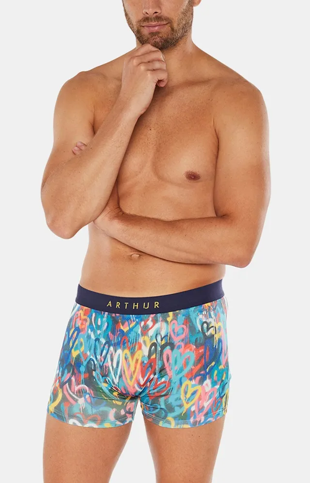 arthur-bob-boxer-c-ur-graffiti-coton-bio-multicolore-homme image 1