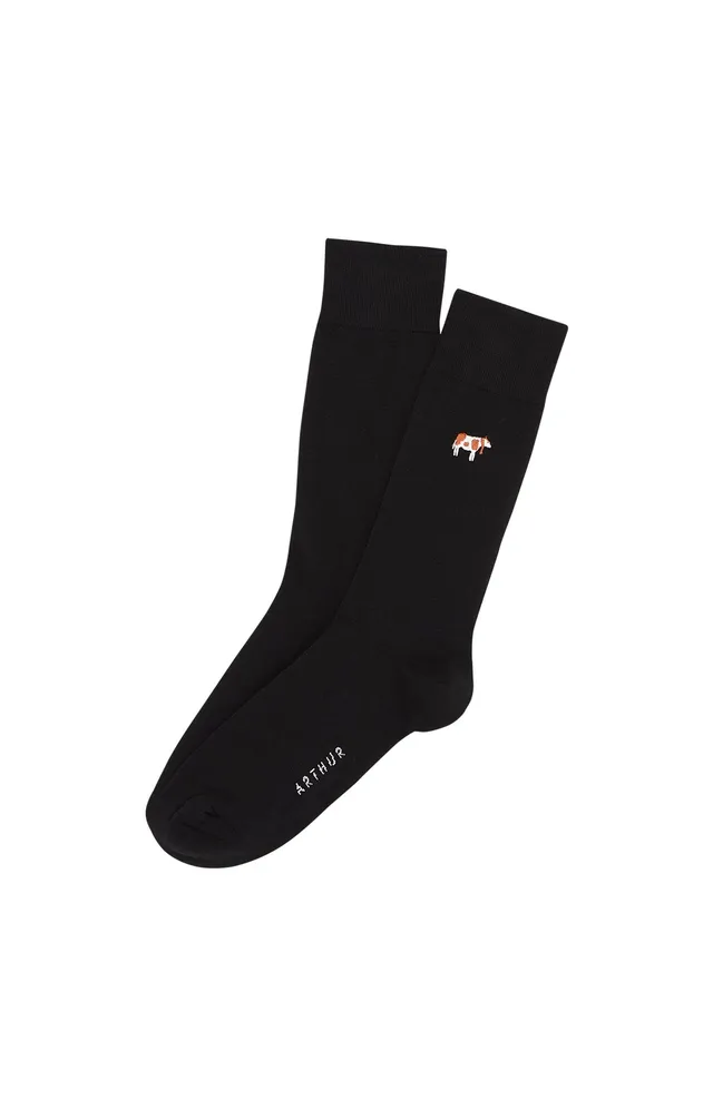 arthur-bob-meeuuh-chaussettes-homme-noir-40-46 image 1