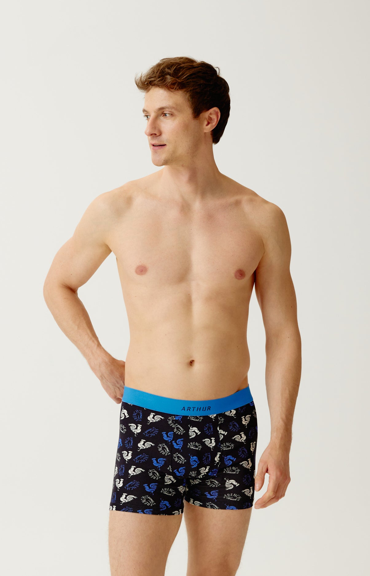 arthur-bob-boxer-jersey-coton-homme-noir-bio image 2