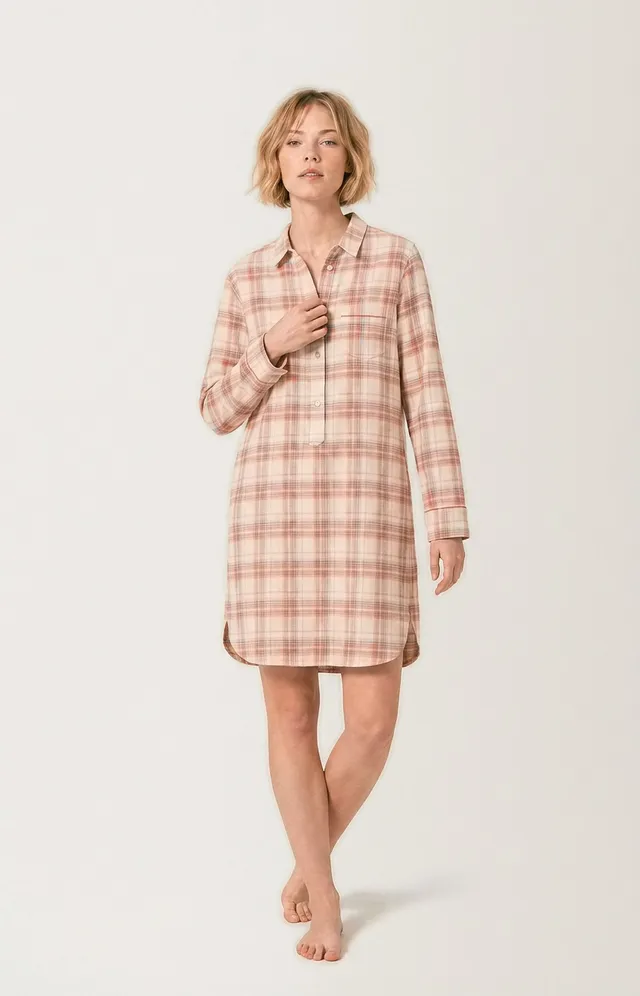 arthur-bob-alix-chemise-nuit-femme-flanelle-p-che image 1