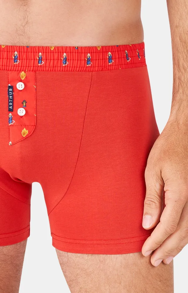 arthur-bob-boxer-club-rouge-coton-homme image 1