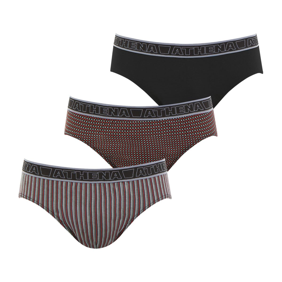 athena-basic-coton-lot-3-slips-homme-100-coton image 2