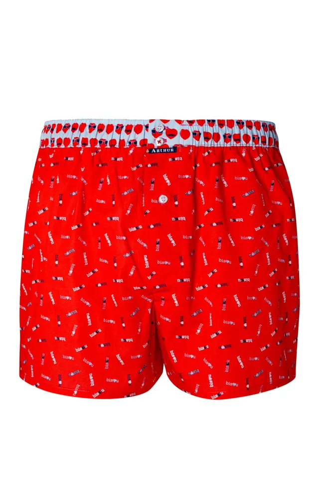 arthur-le-club-cale-on-bisous-boxer-homme-grenadine-l image 1