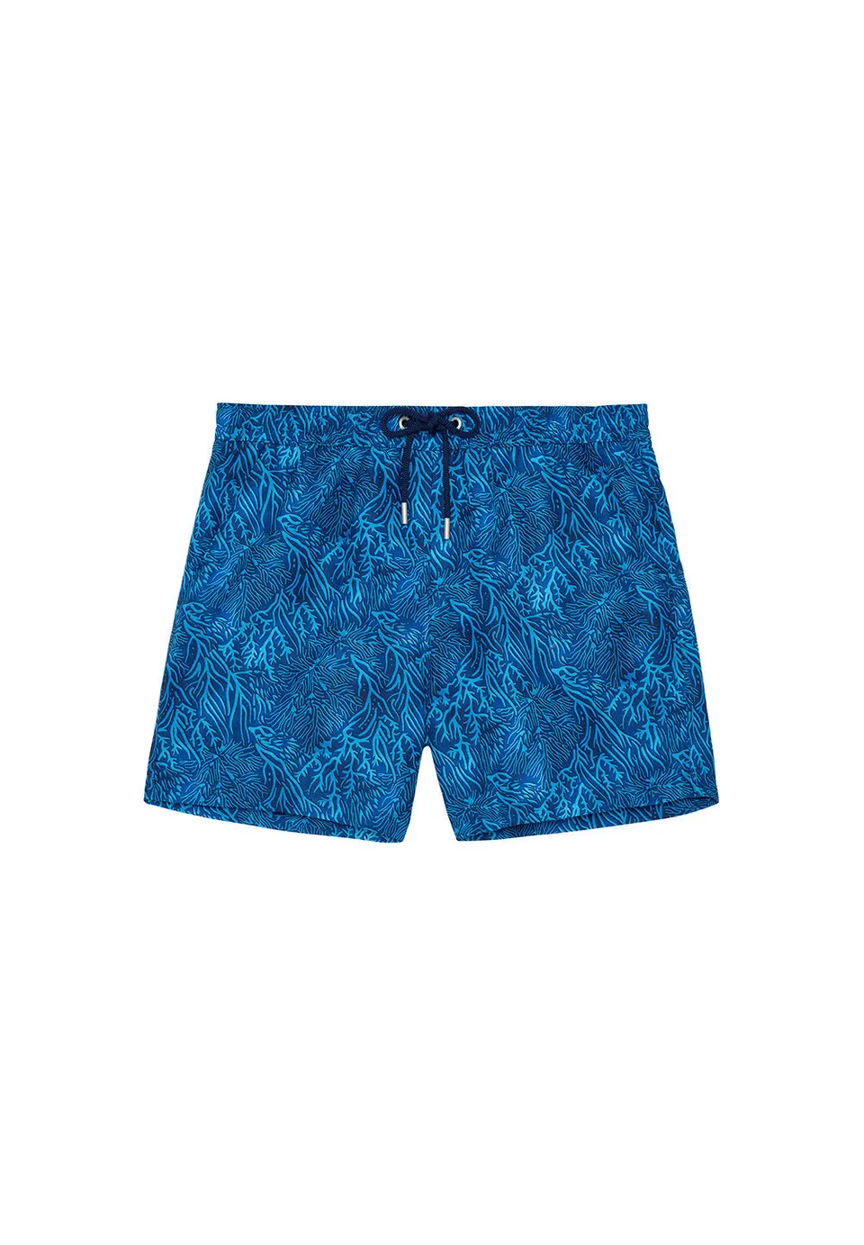 hom-h-fresh-panarea-short-de-bain-blue-print-corail image 1