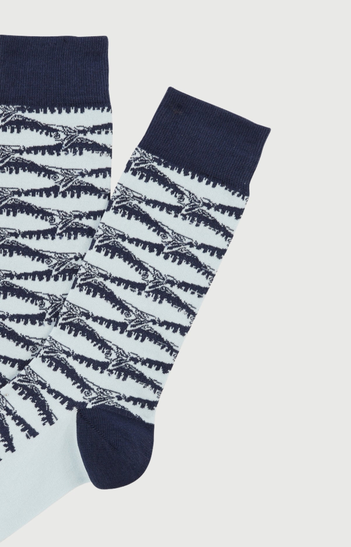 arthur-bob-sardines-chaussettes-homme-marine-coton image 2