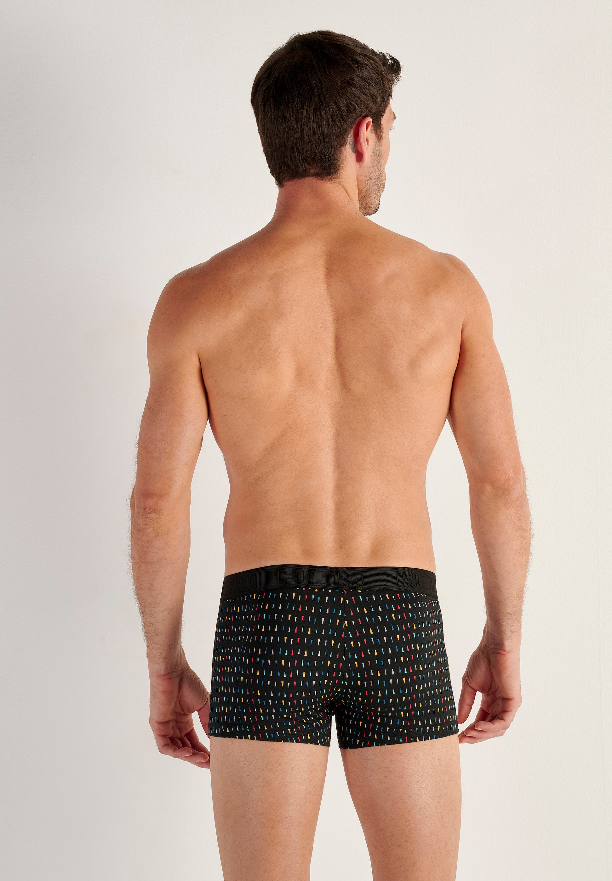 hom-ho1-rolling-boxer-homme-noir-imprim-coton-modal image 3