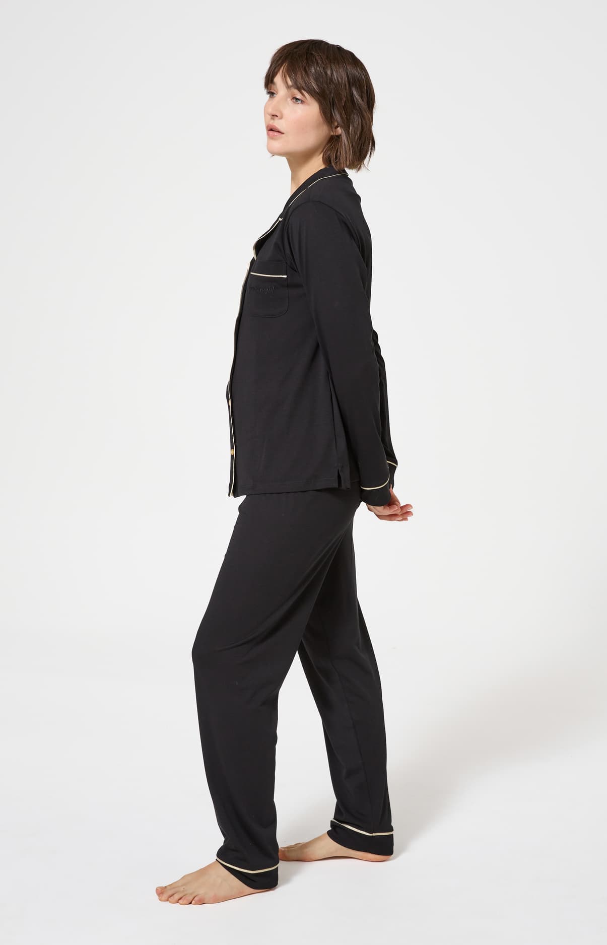 arthur-bob-tradi-pyjama-femme-noir-lyocell-coton image 5