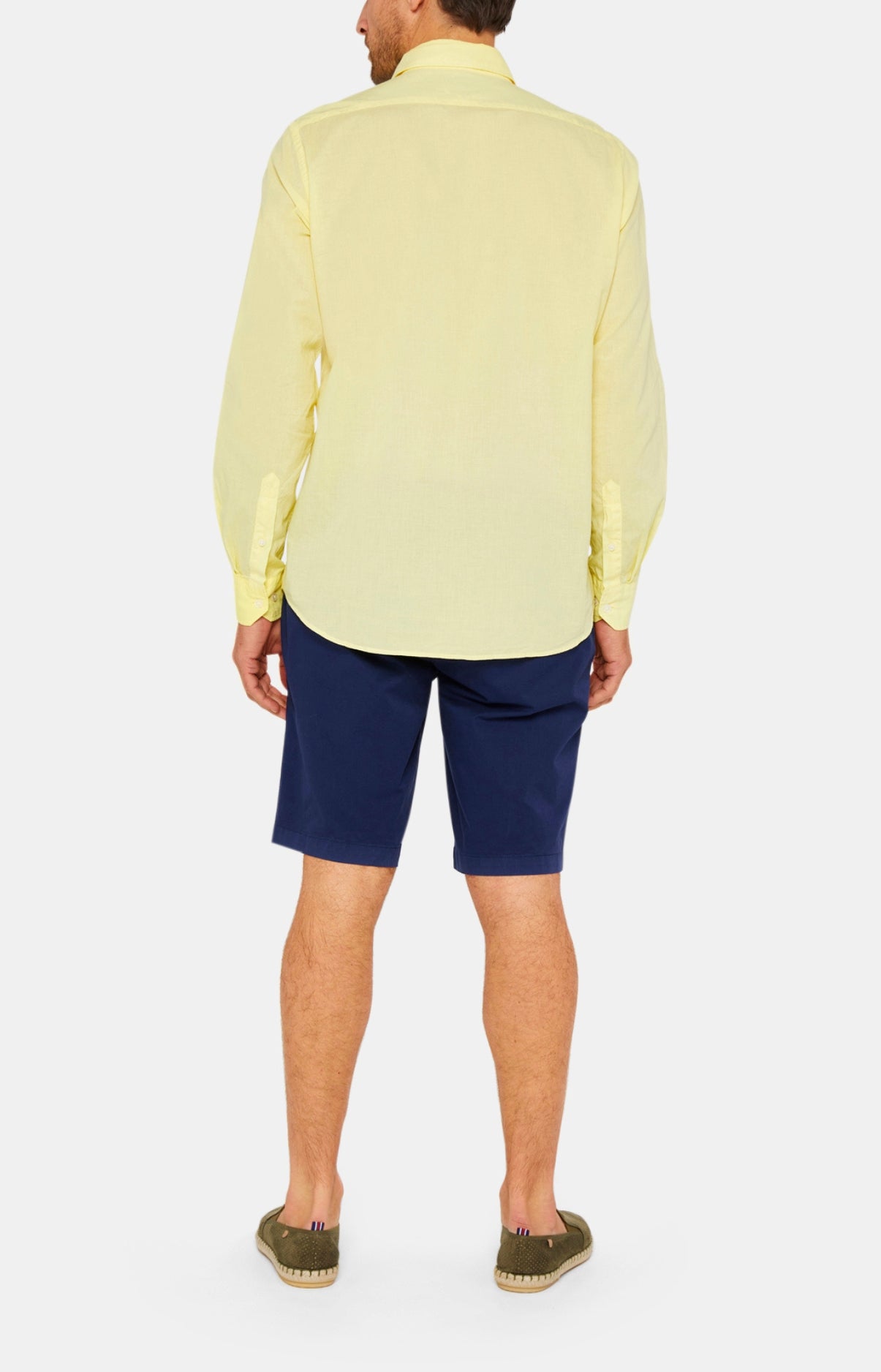 arthur-bob-chemise-voile-coton-manches-longues-jaune-homme image 4