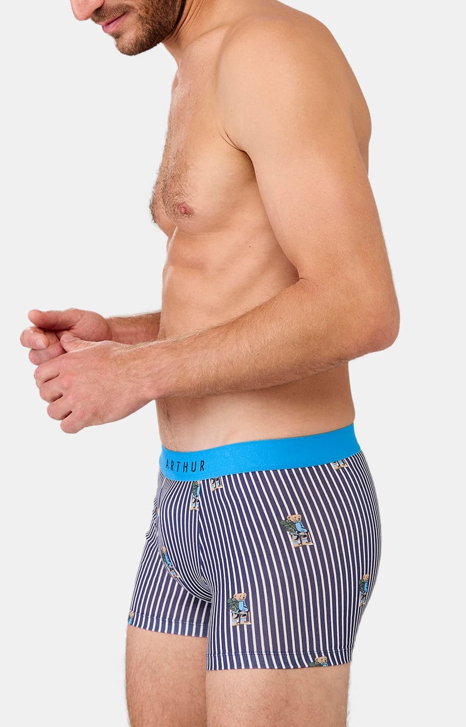 arthur-bob-randormeur-boxer-homme-marine-coton-bio image 4