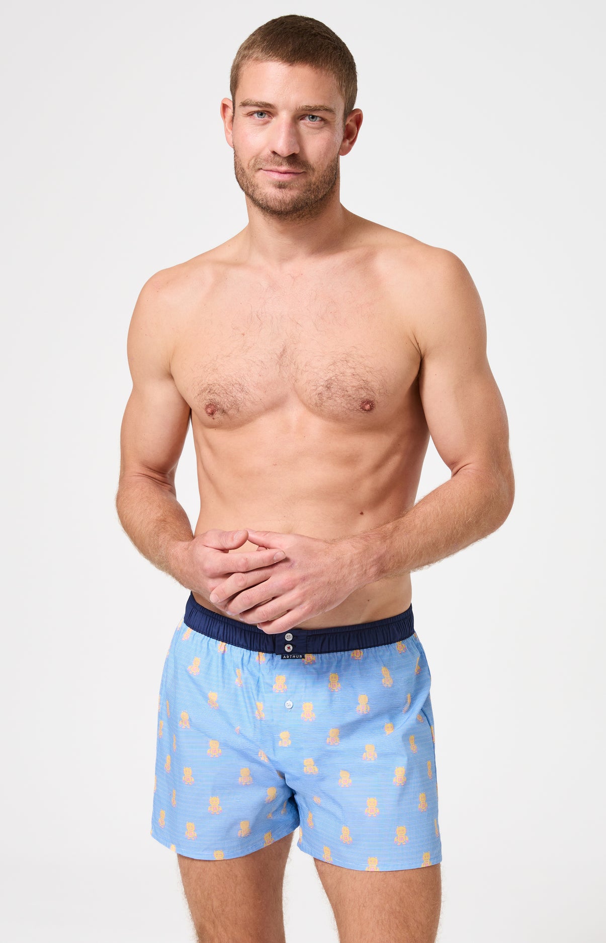 arthur-le-club-cale-on-n-1217-coton-bio-bleu image 2