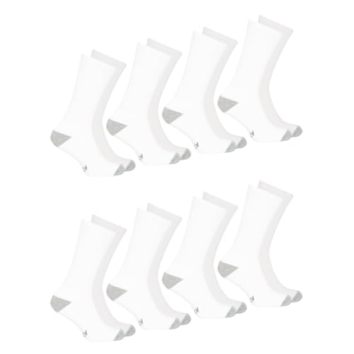 athena-ecopack-lot-8-chaussettes-homme-39-42-blanc-gris image 6