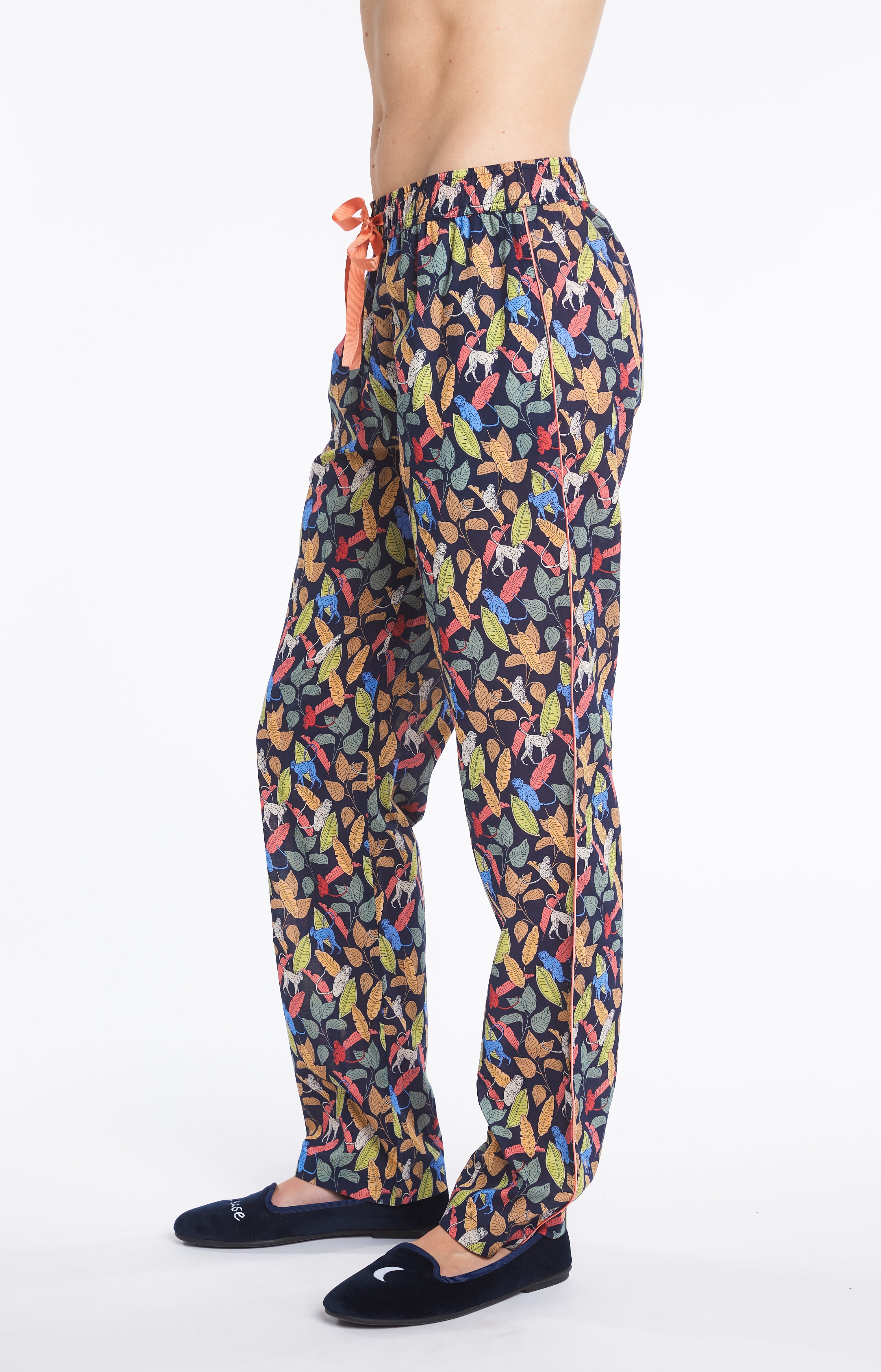 arthur-bob-pantalon-jungle-bas-femme-marine-voile-coton image 8