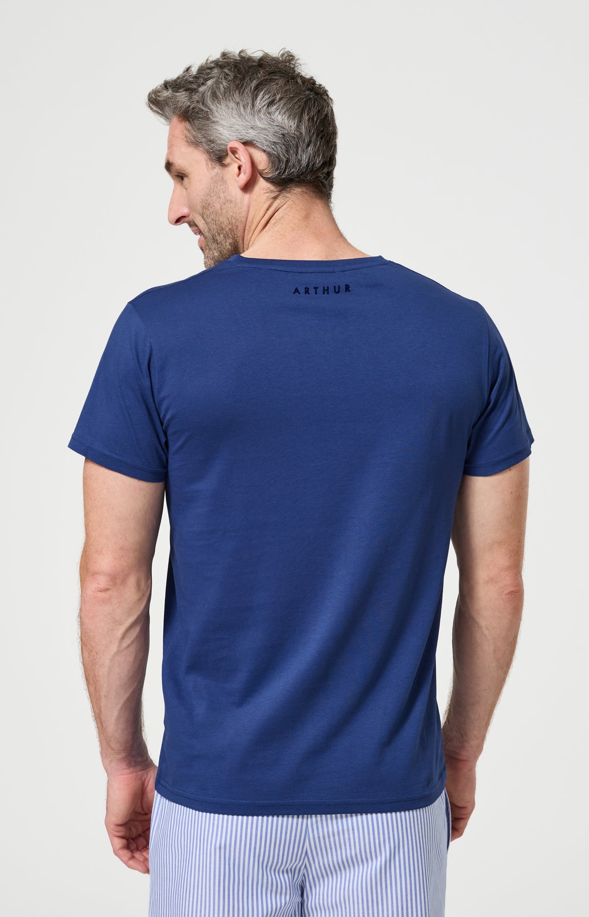 arthur-bob-marin-tee-shirt-homme-marine-coton-bio image 6