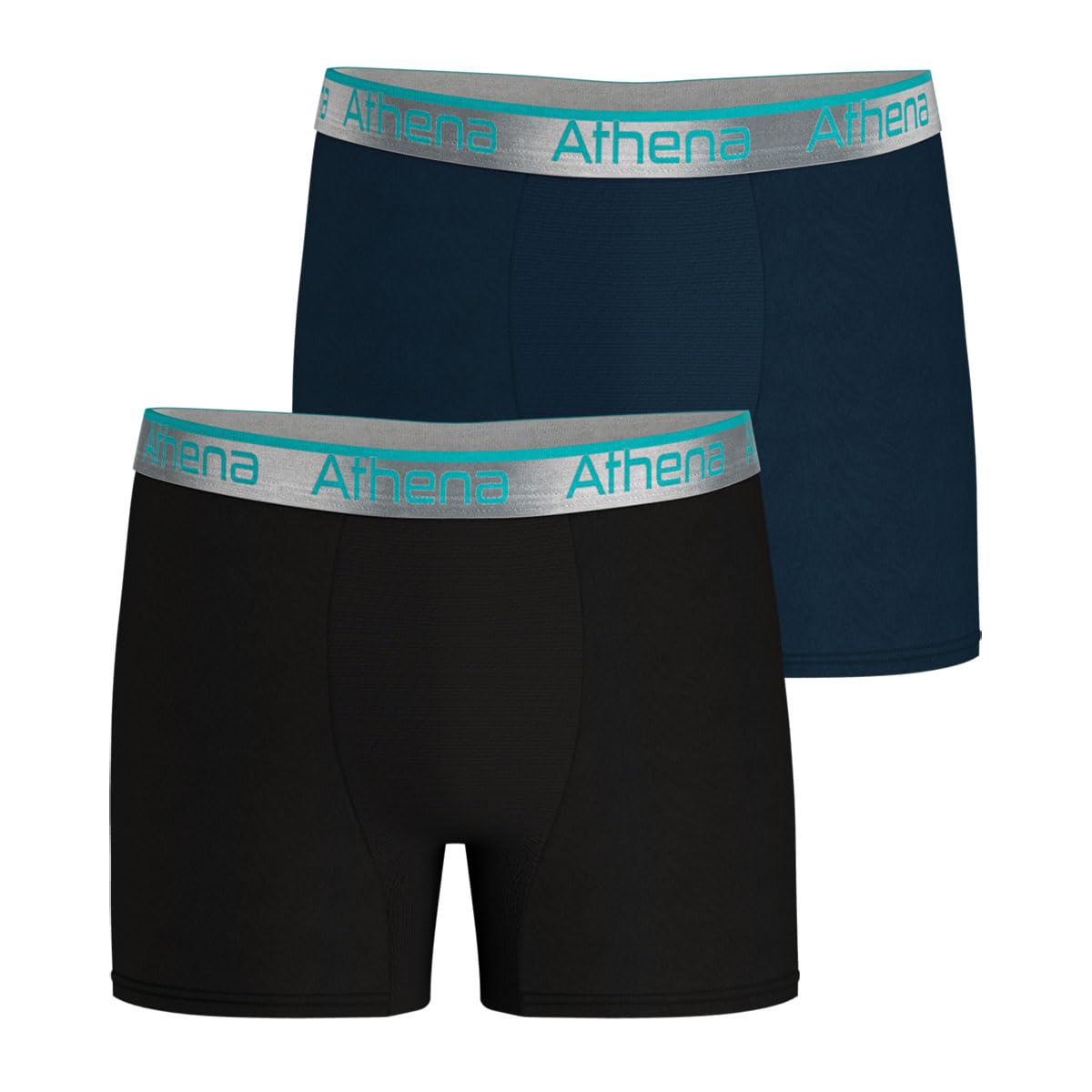 athena-720-stretch-boxer-homme-lot-de-2-noir-bleu-gris image 5