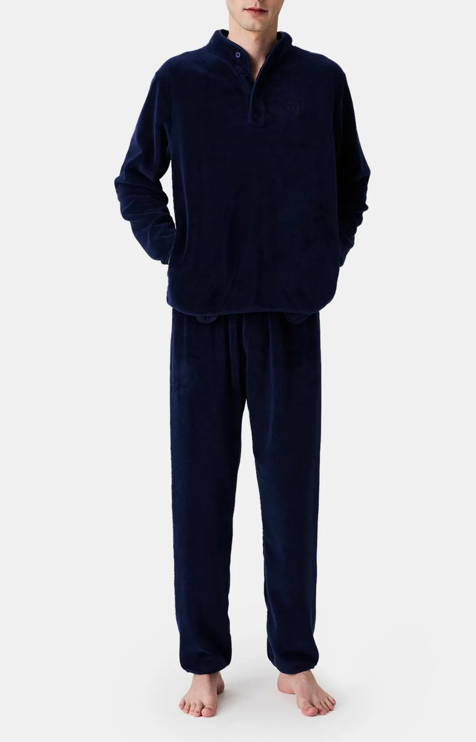 arthur-bob-nuit-polaire-pyjama-homme-marine-l-polaire-chaude image 1