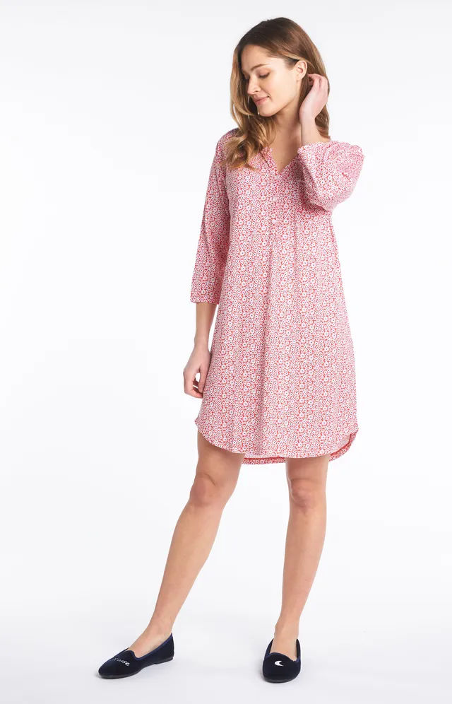 arthur-bob-chemise-de-nuit-marguerite-rouge-courte image 1