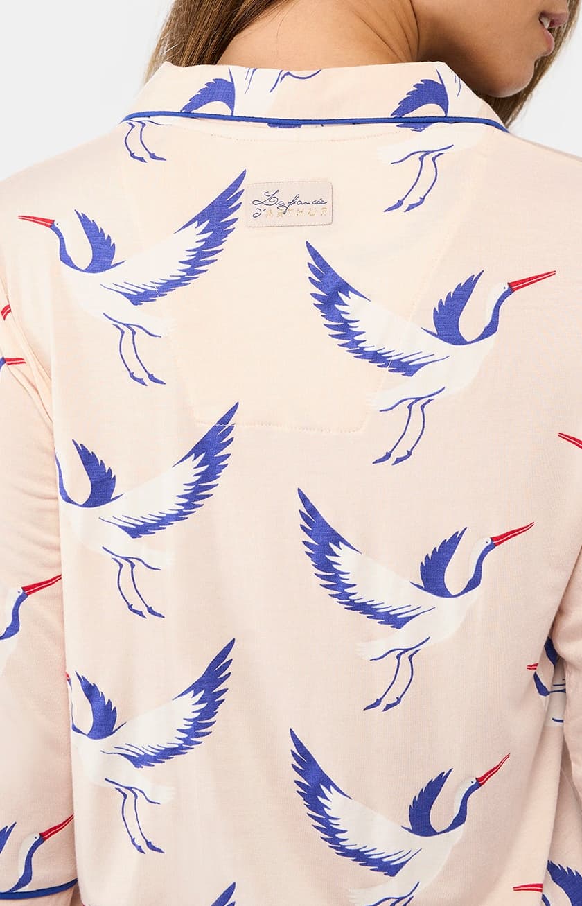 arthur-bob-birdie-pyjama-court-femme-poudre-modal image 7