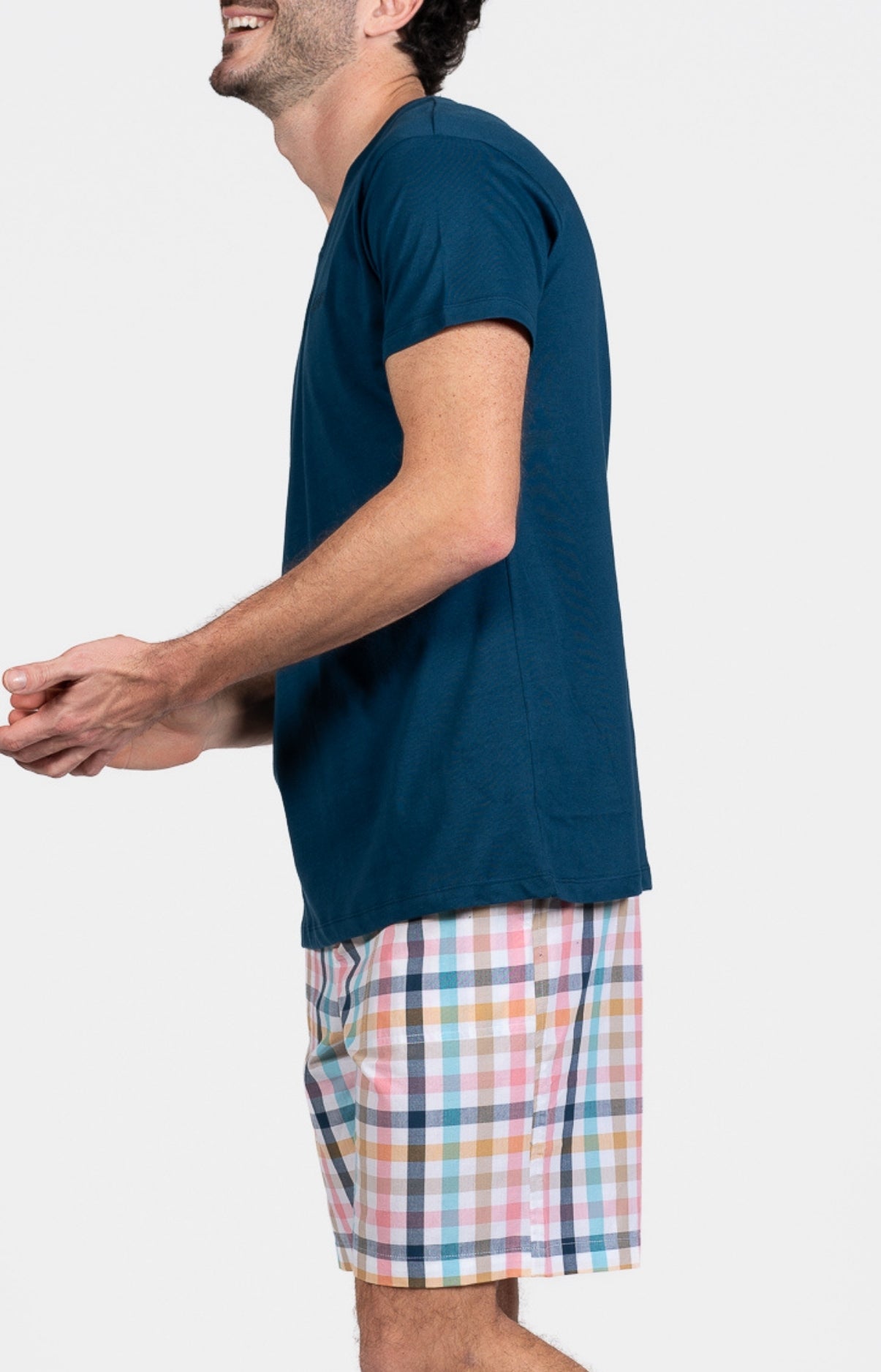 arthur-bob-criston-pyjashort-homme-rose-coton image 5