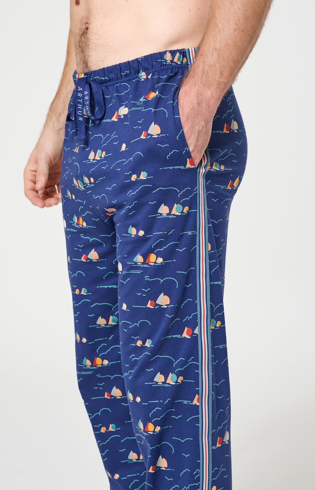 arthur-bob-tranquill-t-pyjama-marine-coton-bio-l-ger image 4