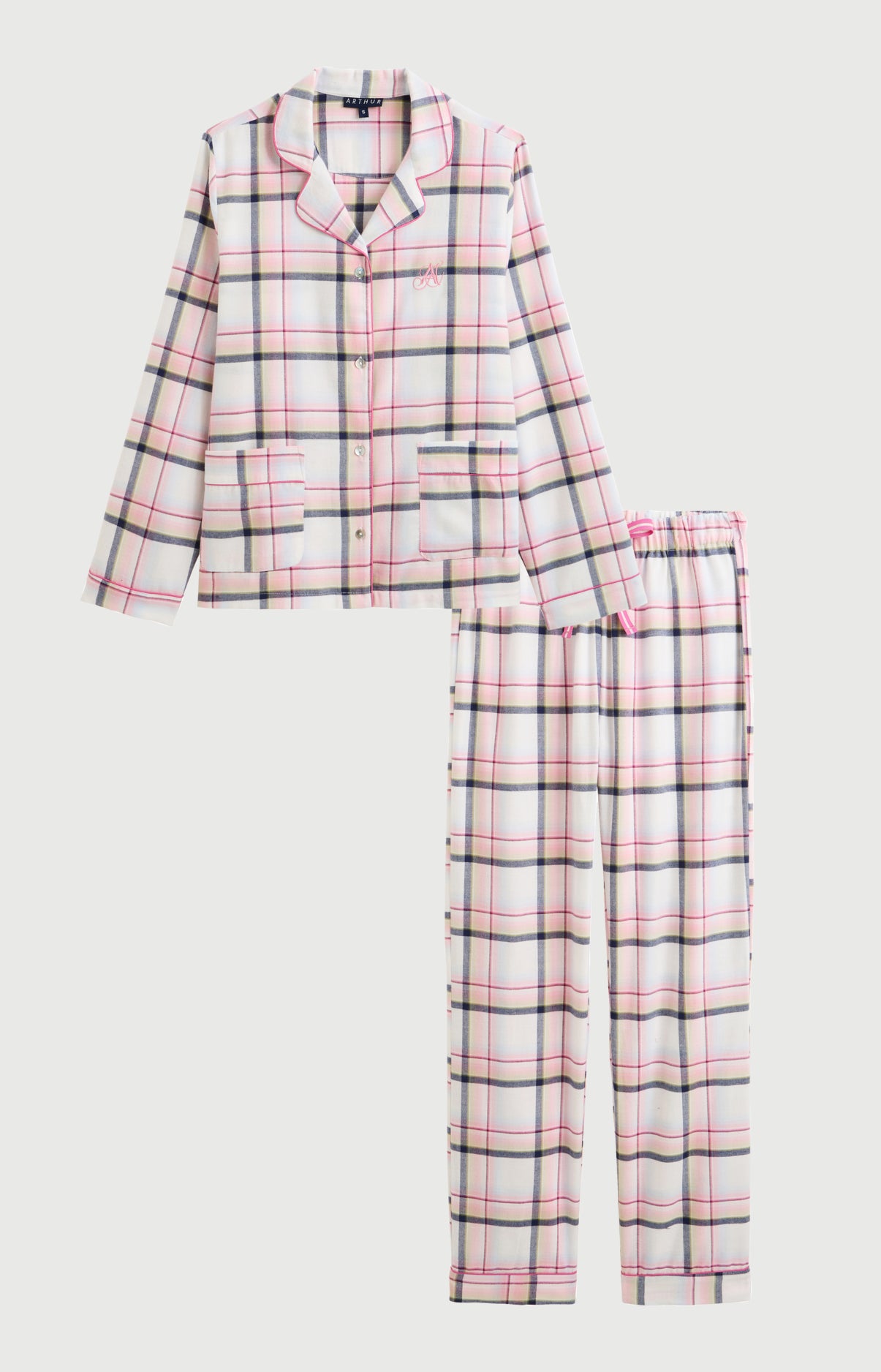 arthur-bob-pyjama-lola-rose-flanelle-coton-boutonn-femme image 3
