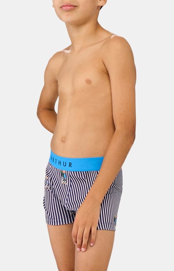 arthur-bob-randormeur-boxer-enfant-marine-coton-bio image 2