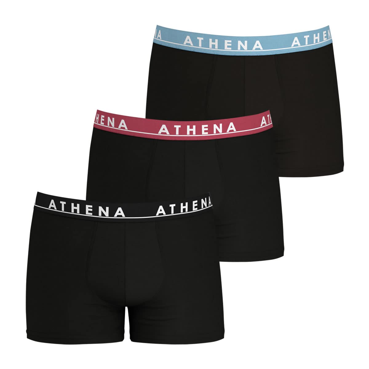 athena-easy-color-lot-3-boxers-homme-coton-noir image 8
