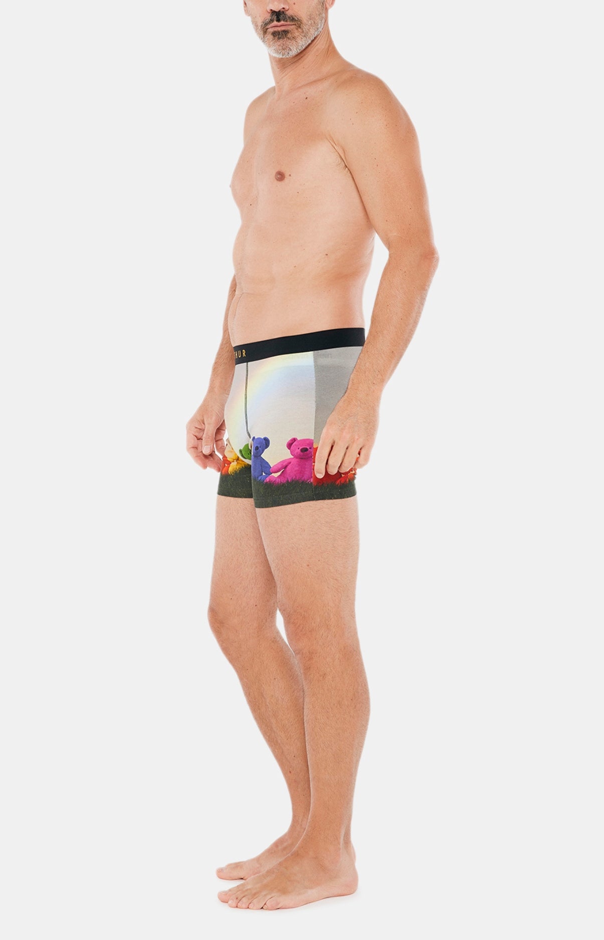 arthur-bob-boxer-ours-multicolore-coton-bio image 2