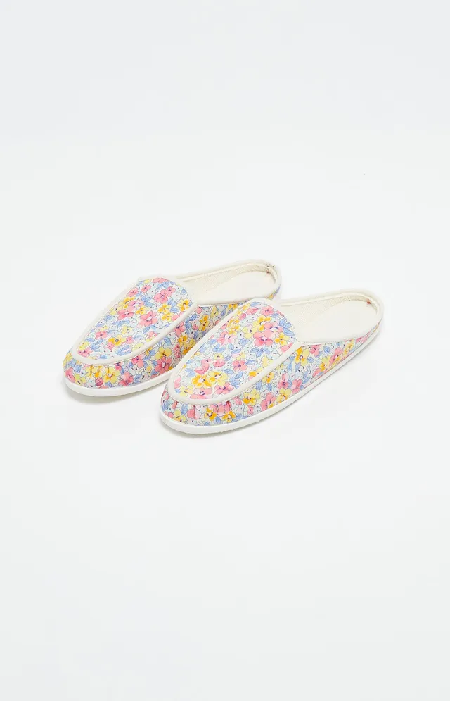 arthur-bob-fleur-mules-femme-multicolore-coton image 1
