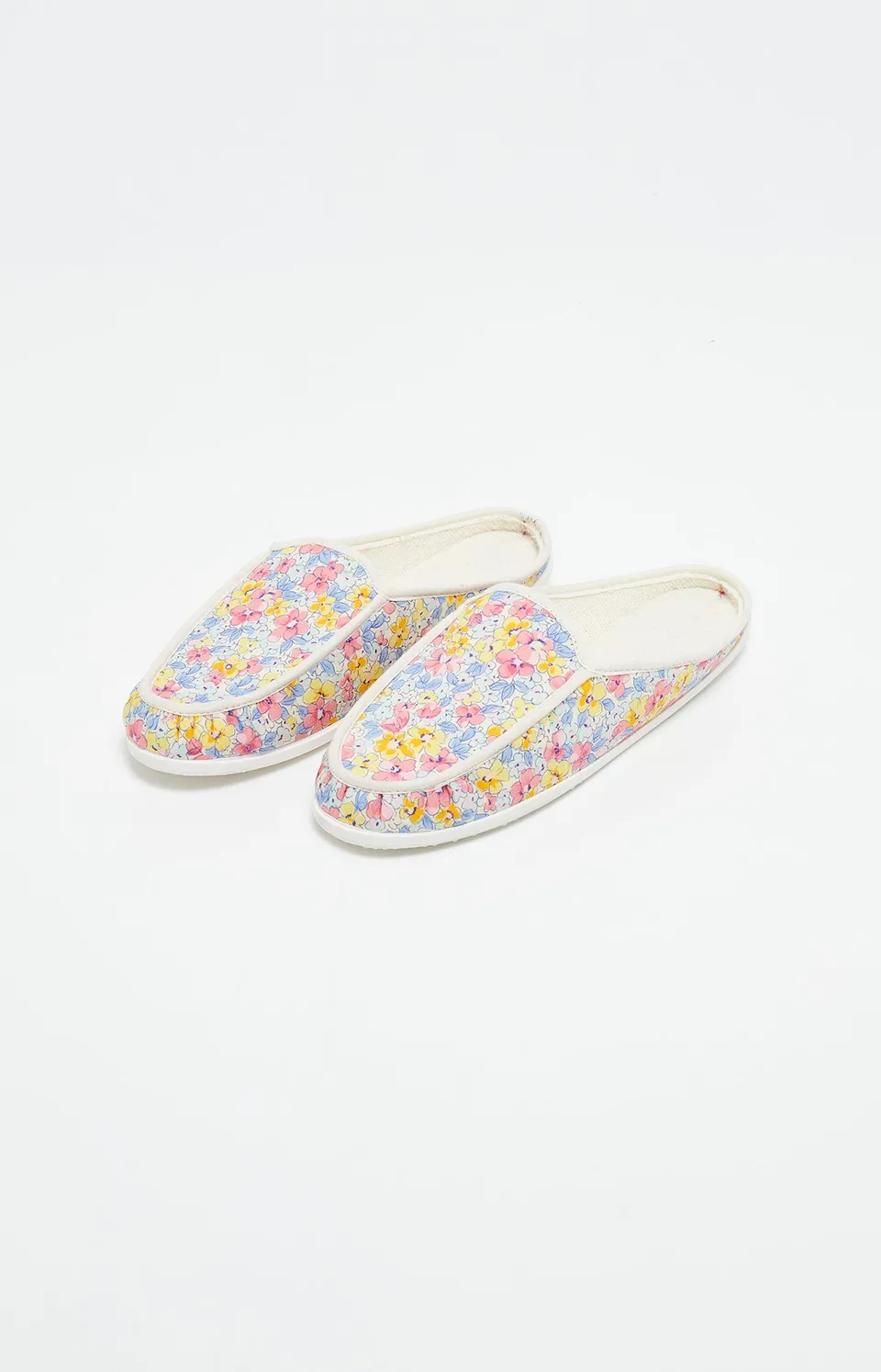 arthur-bob-fleur-mules-femme-multicolore-coton image 1