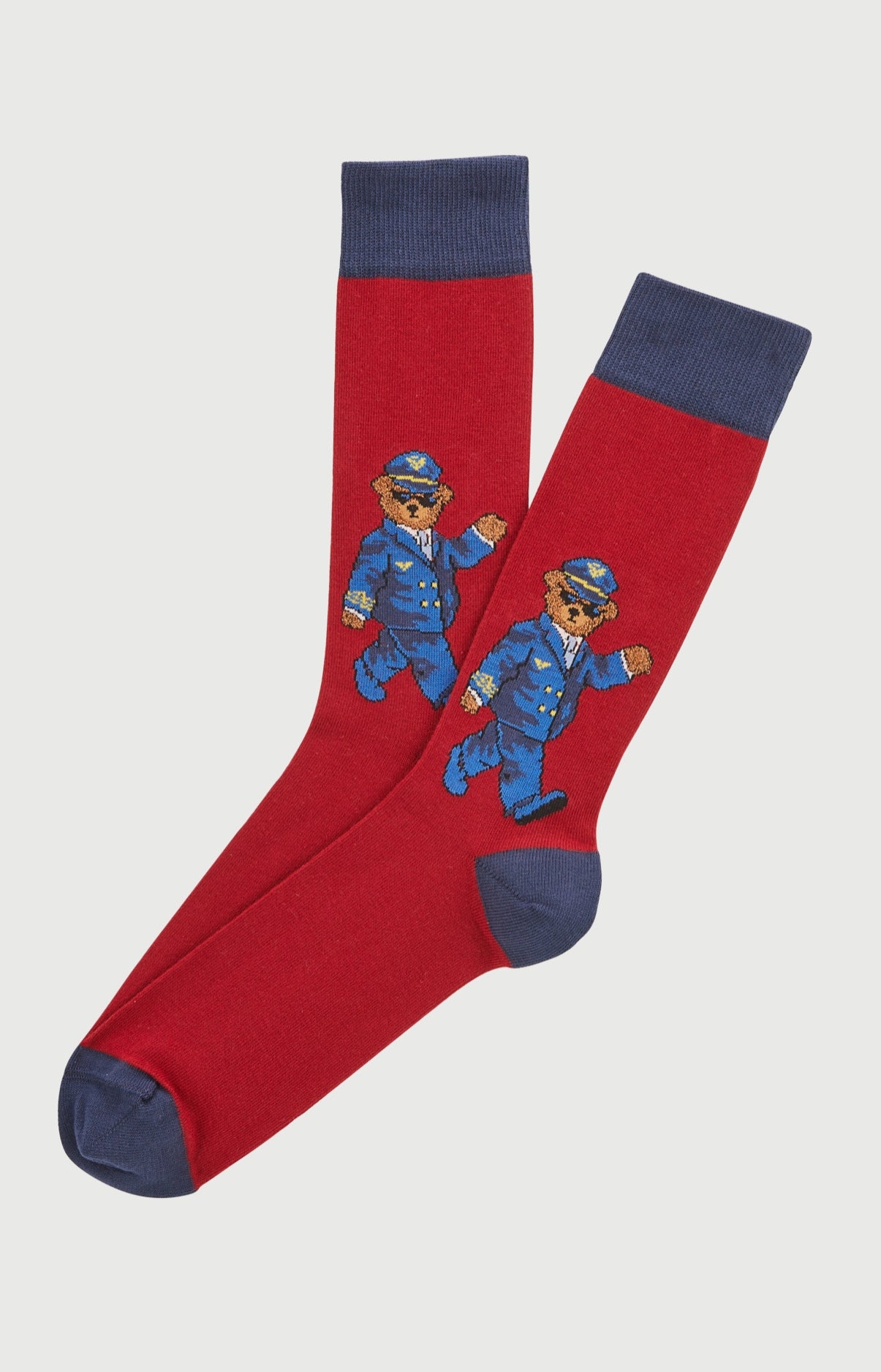 arthur-bob-chaussettes-pilote-de-lit-bordeaux-coton image 1