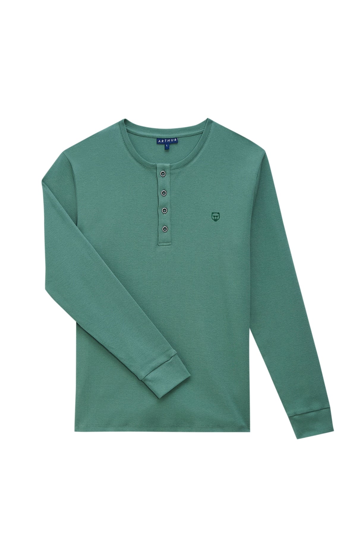 arthur-bob-lichen-tee-shirt-homme-manches-longues-sauge image 3