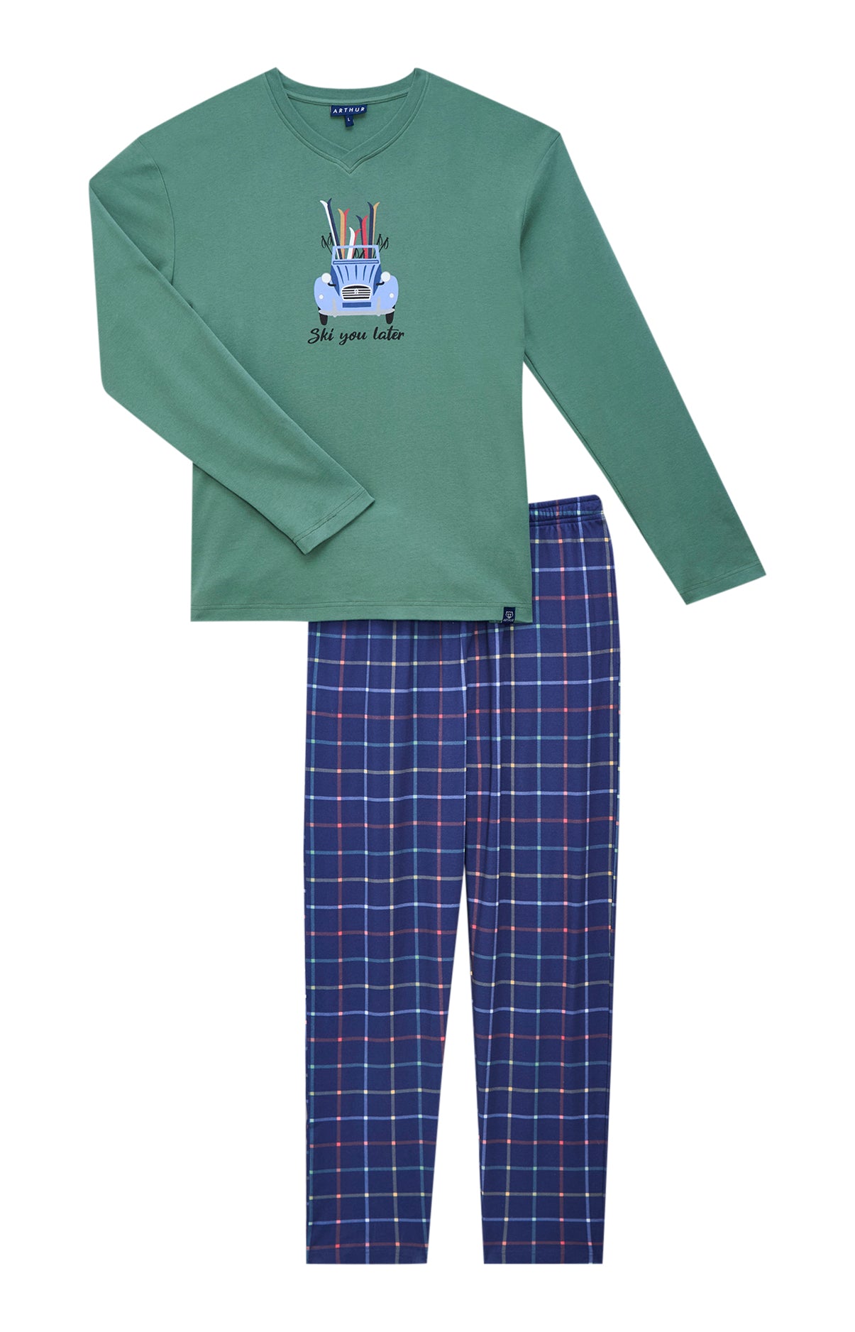 arthur-bob-ski-you-later-pyjama-coton-bio-marine image 3