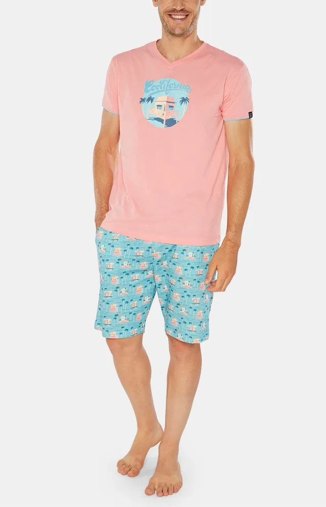 arthur-bob-pyjashort-coolifornia-homme-atoll-coton-bio image 1