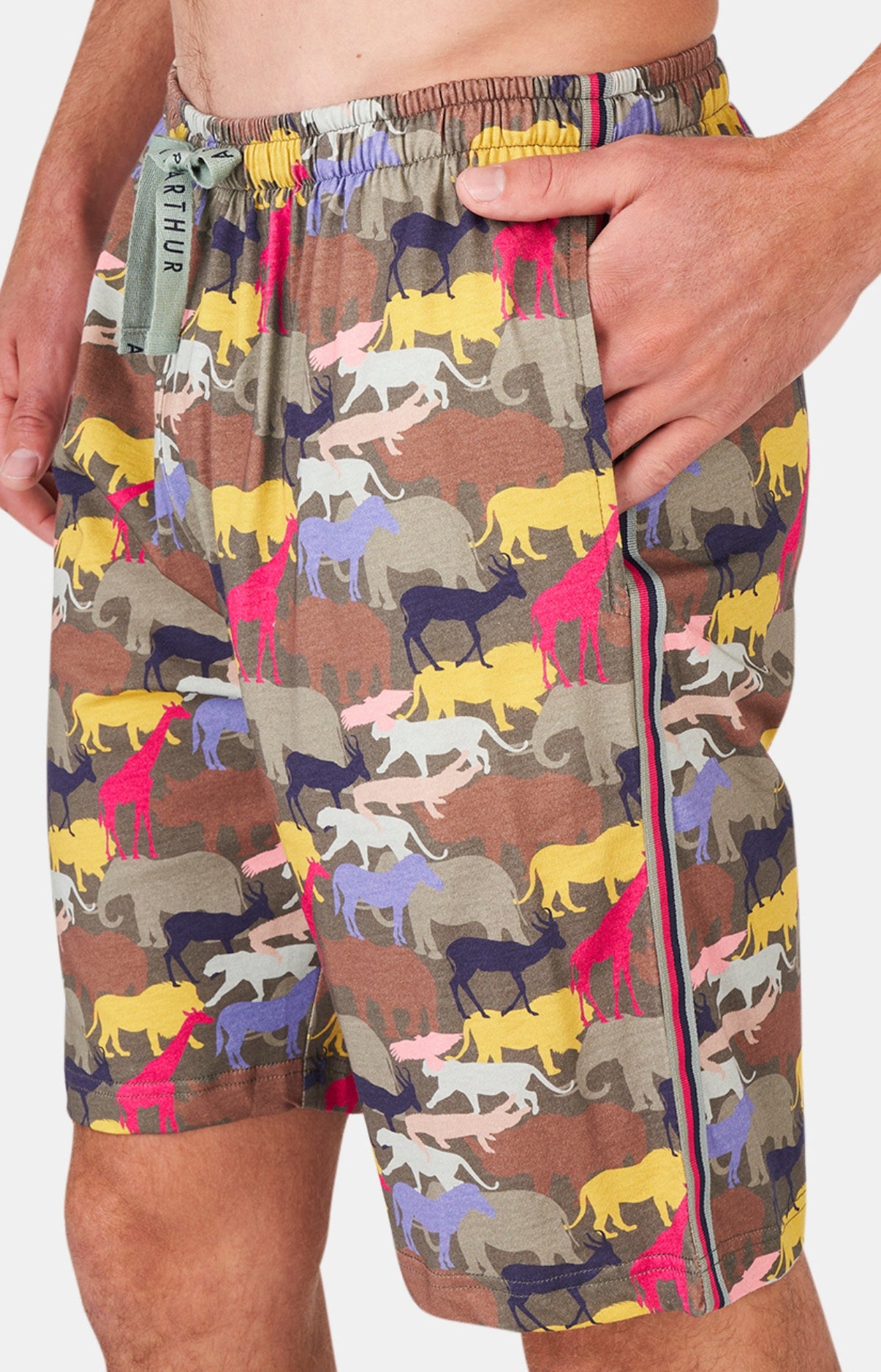 arthur-bob-brousse-lit-pyjashort-homme-coton-bio-multicolore image 6