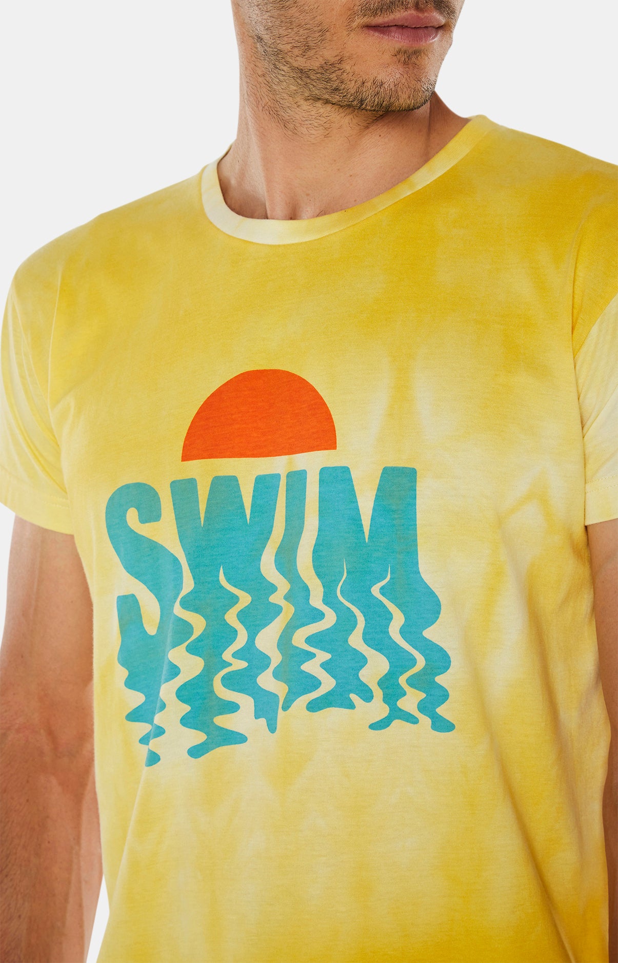 arthur-bob-tee-shirt-swim-jaune-homme-coton-bio image 4
