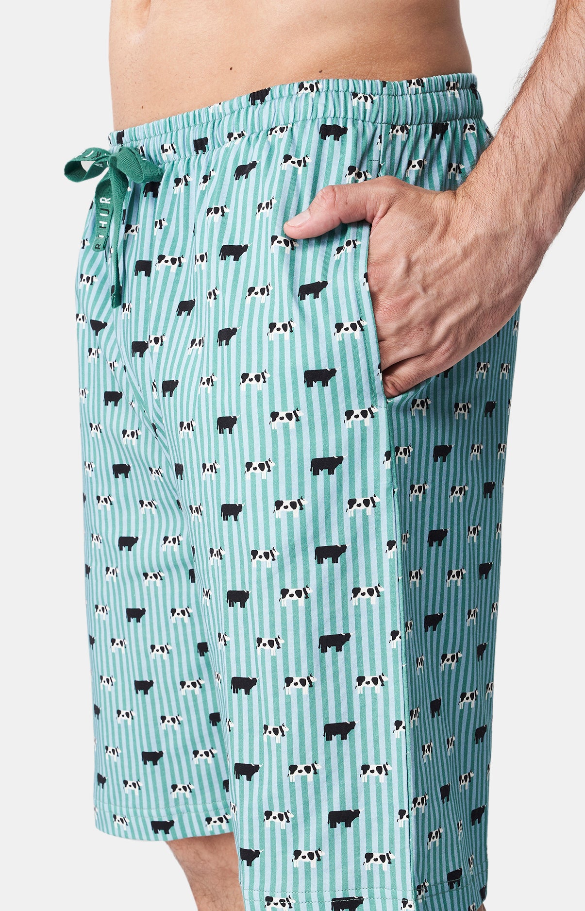arthur-bob-meeuuh-pyjashort-coton-bio-vert-homme image 4