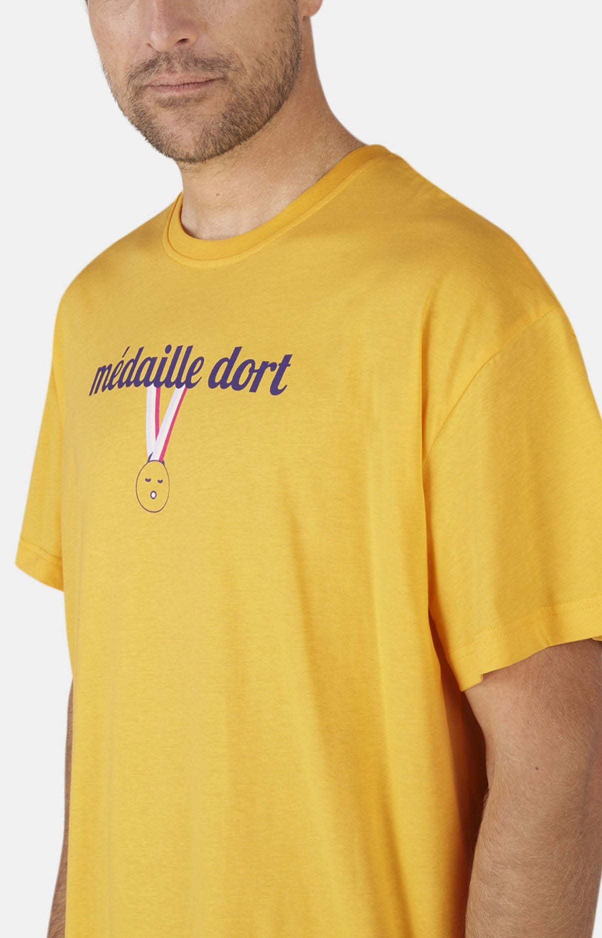 arthur-bob-m-daille-dort-maxi-tee-shirt-jaune-coton-bio image 2