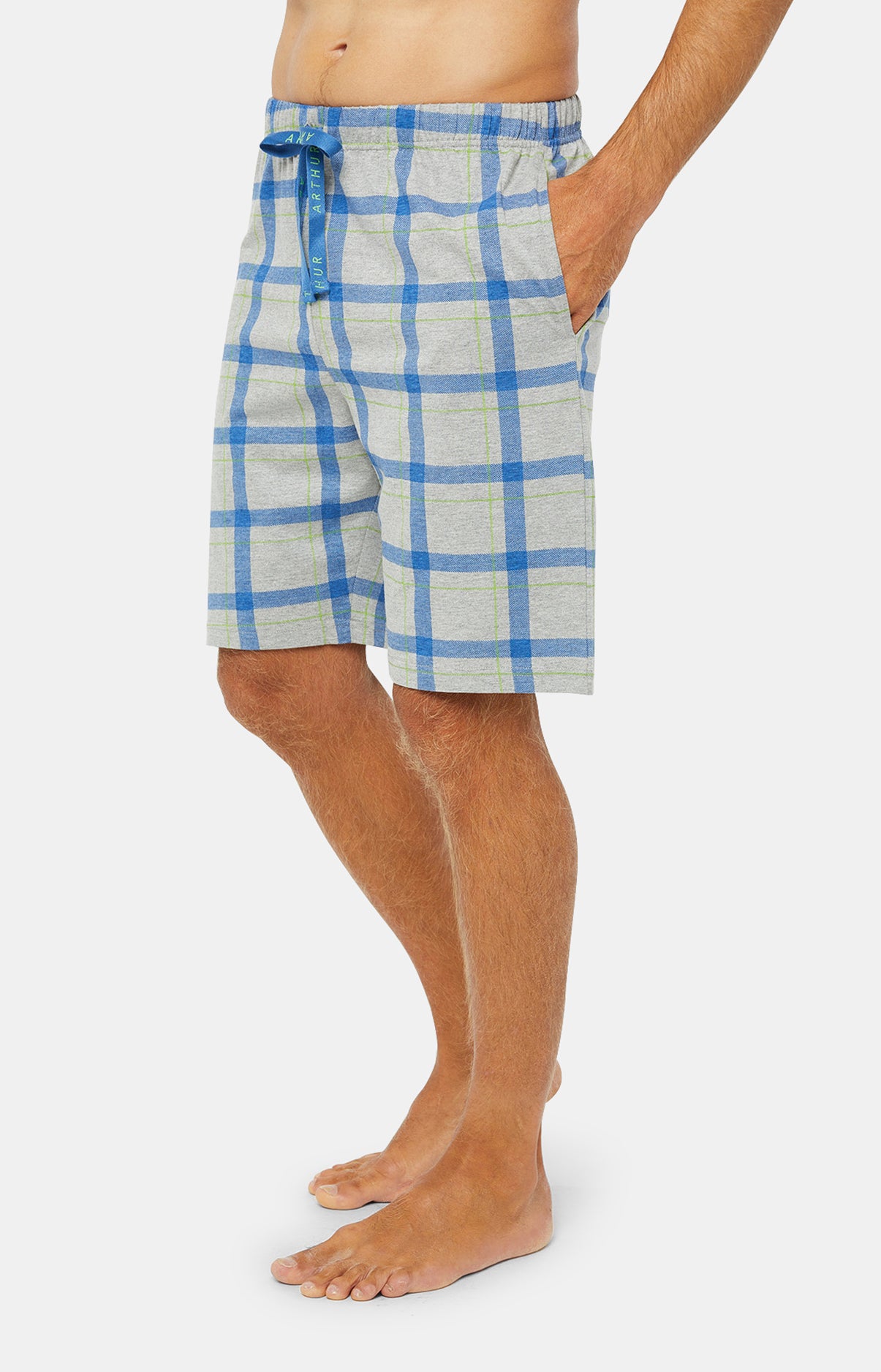 arthur-bob-addict-pyjashort-coton-bio-gris-col-rond image 5