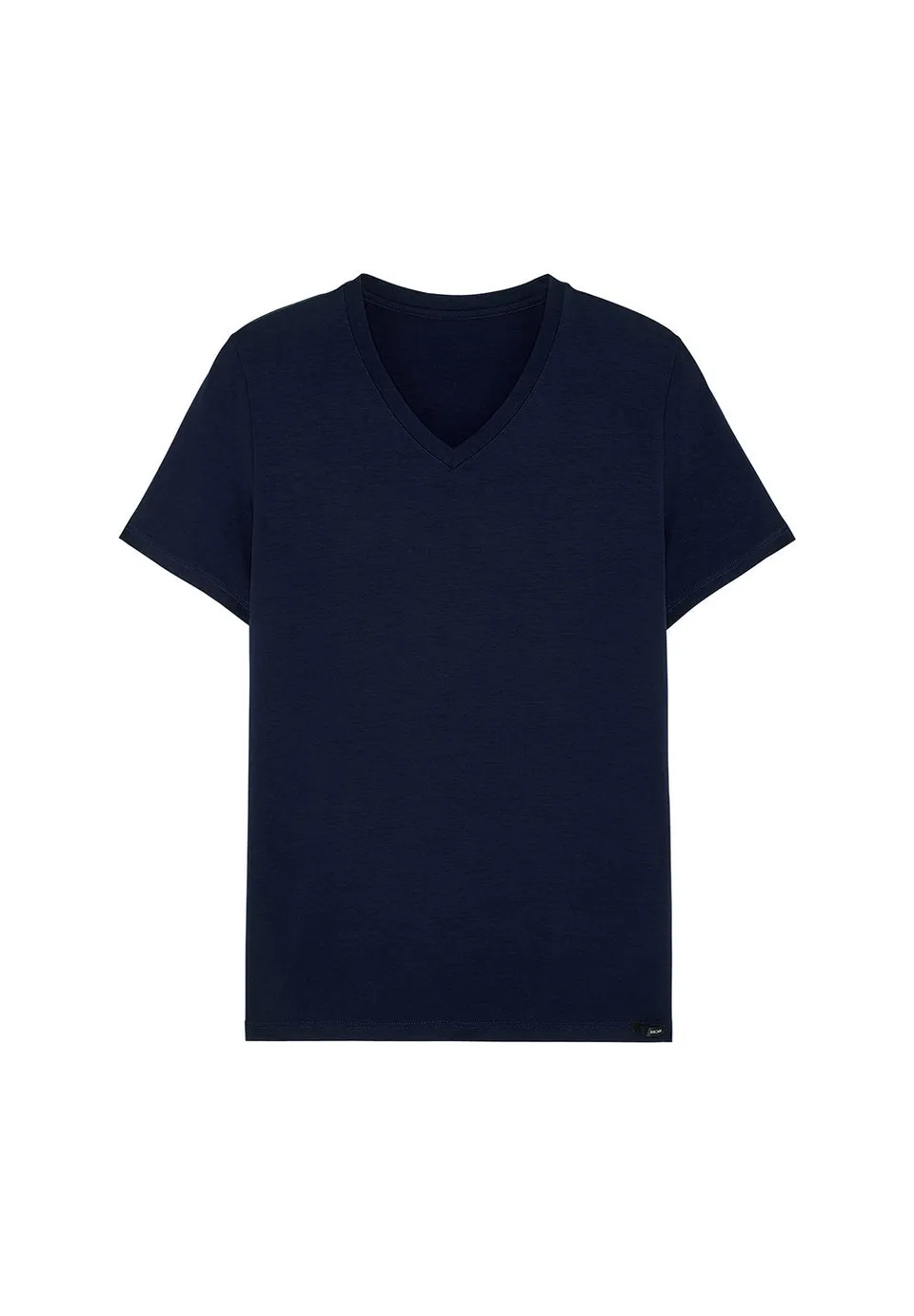 hom-tencel-soft-t-shirt-col-v-homme-marine-lyocell image 1
