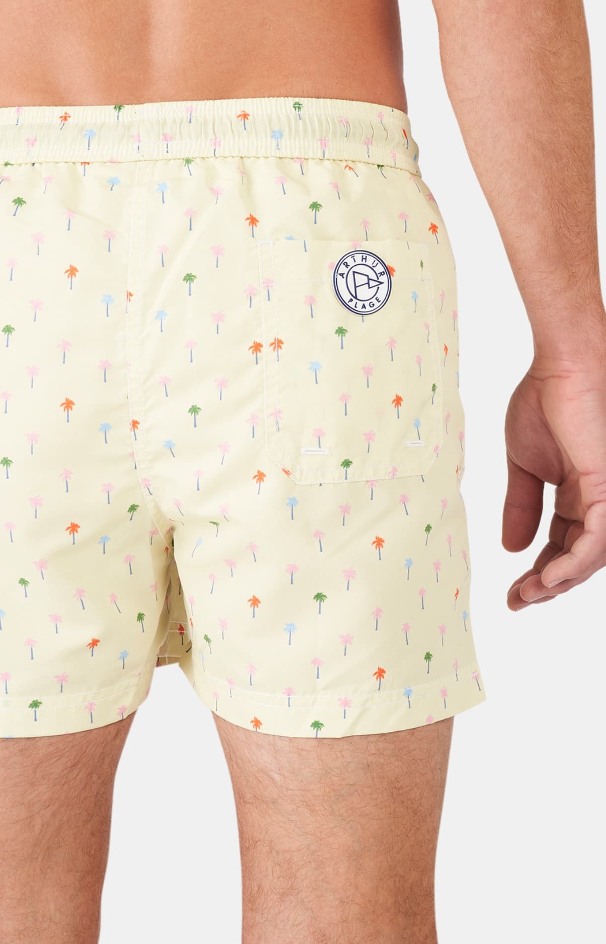 arthur-bob-palmier-jaune-short-de-bain-homme-jaune-recycl image 6
