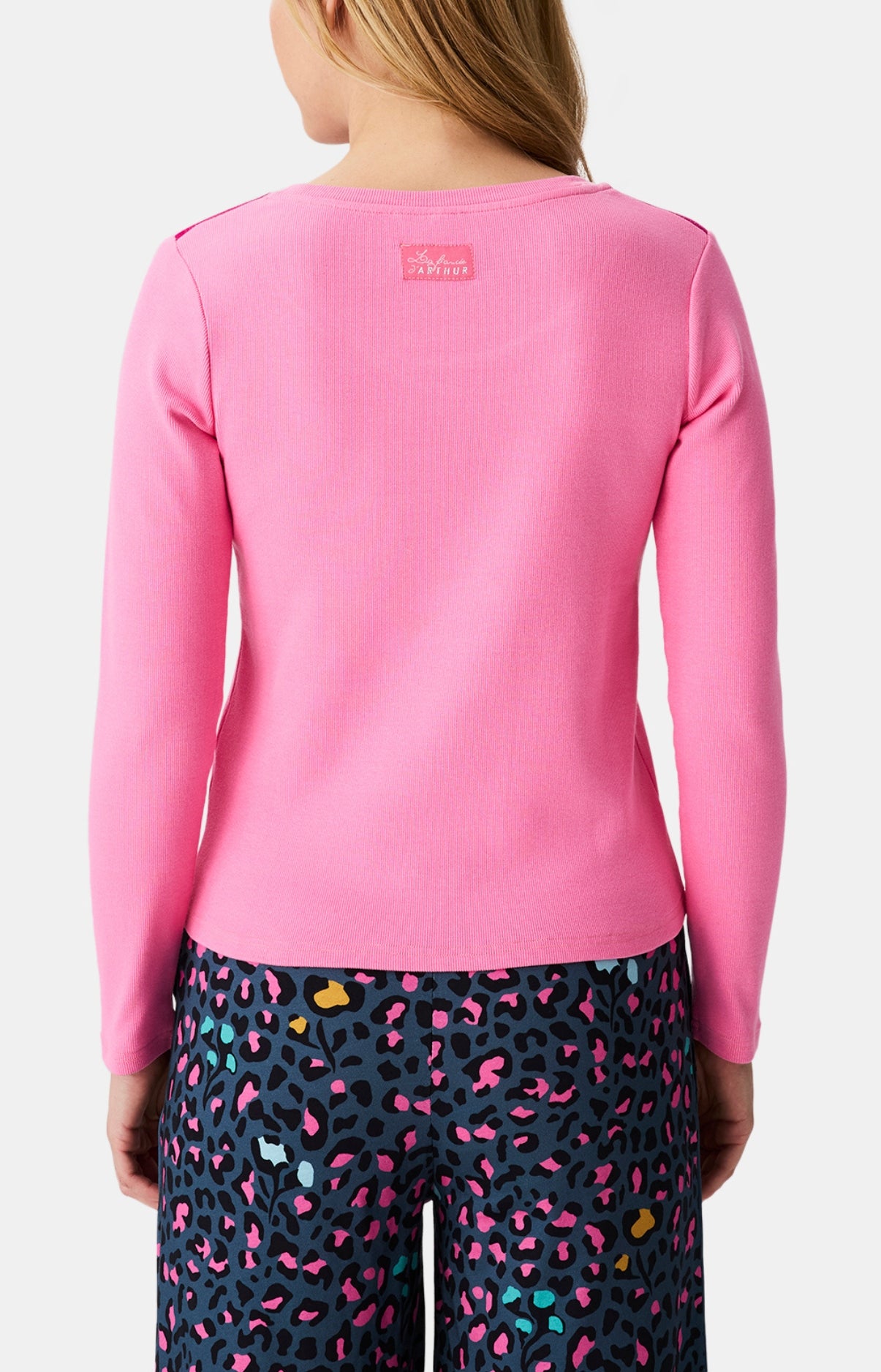 arthur-bob-tee-shirt-rosa-t-shirt-femme-rose-coton-bio image 6