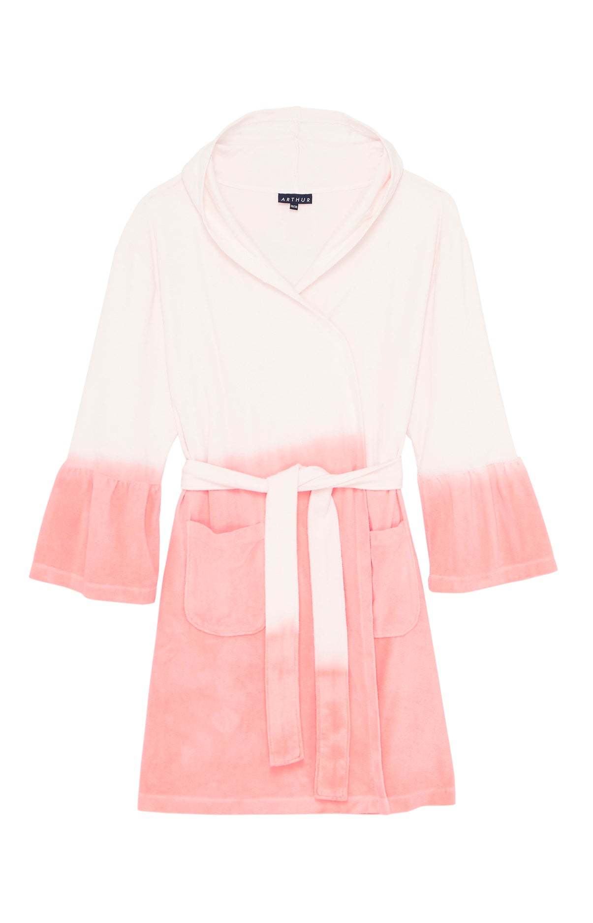 arthur-bob-tie-dye-peignoir-rose-40-42-coton image 3