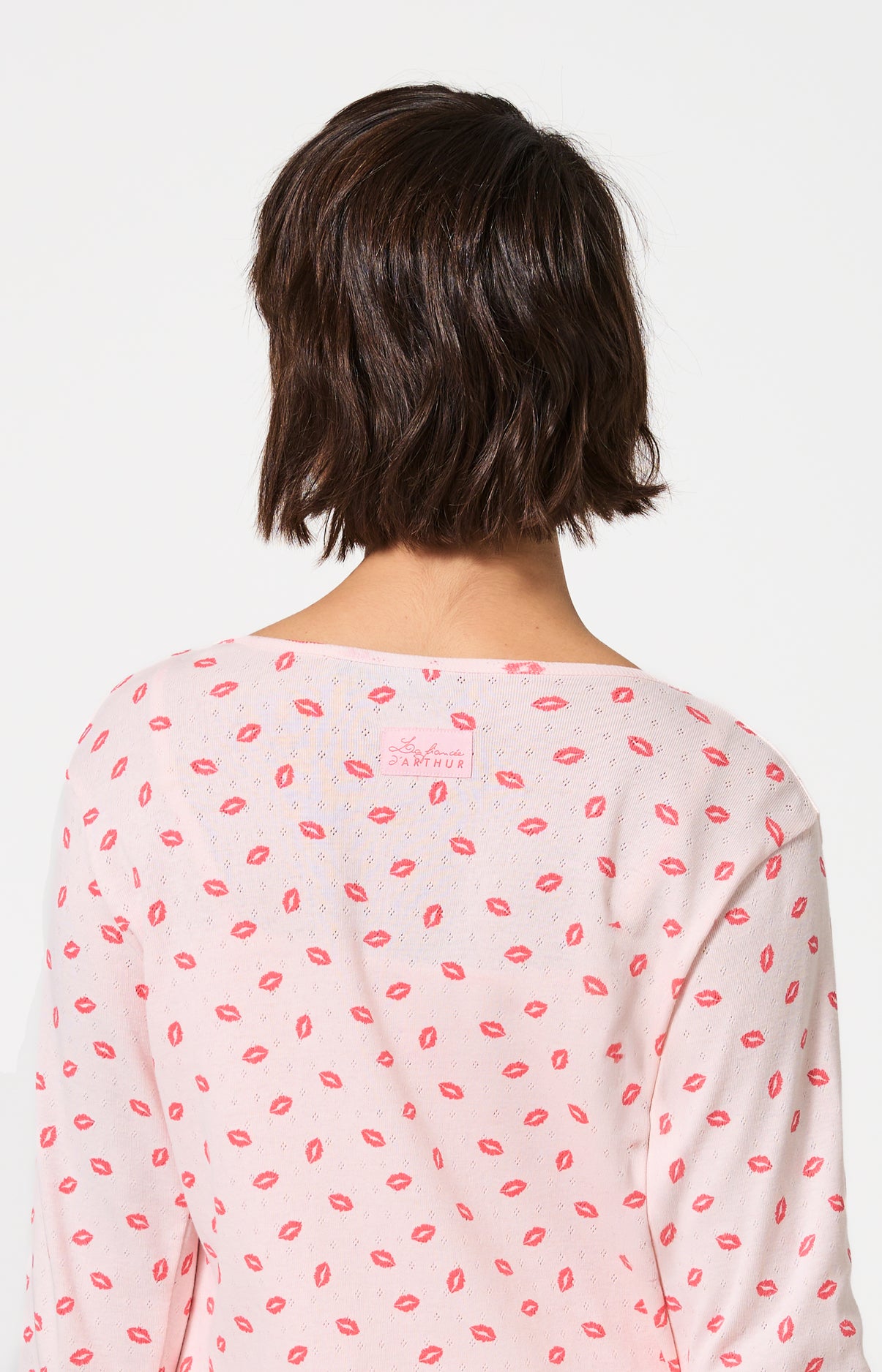 arthur-bob-kiss-pyjashort-femme-nude-3-pi-ces-coton-bio image 8
