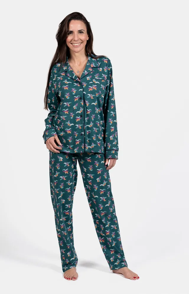 arthur-bob-renard-pyjama-femme-sapin-coton-manches-longues image 1