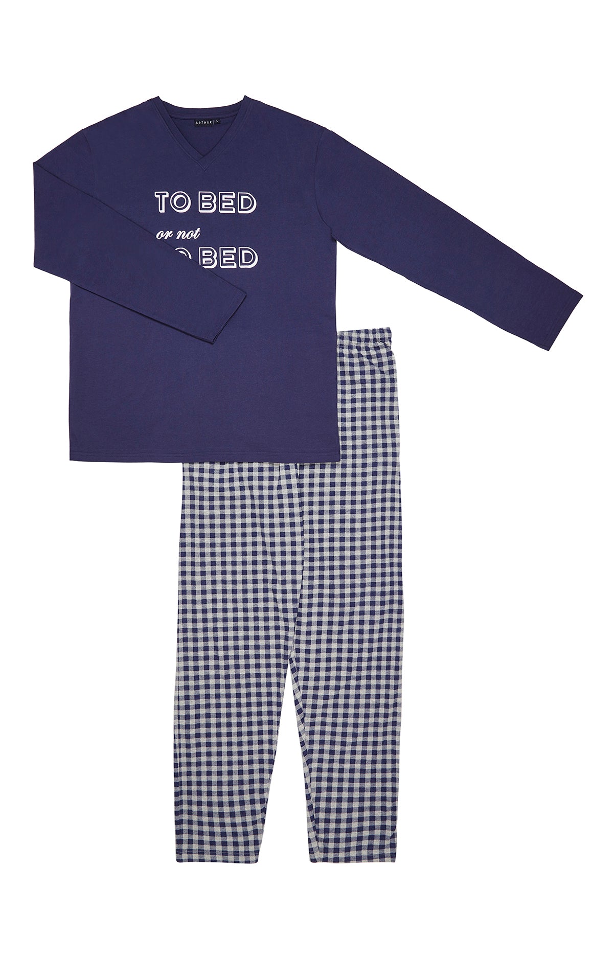 arthur-bob-bed-or-not-to-bed-pyjama-bleu-jersey-coton image 3