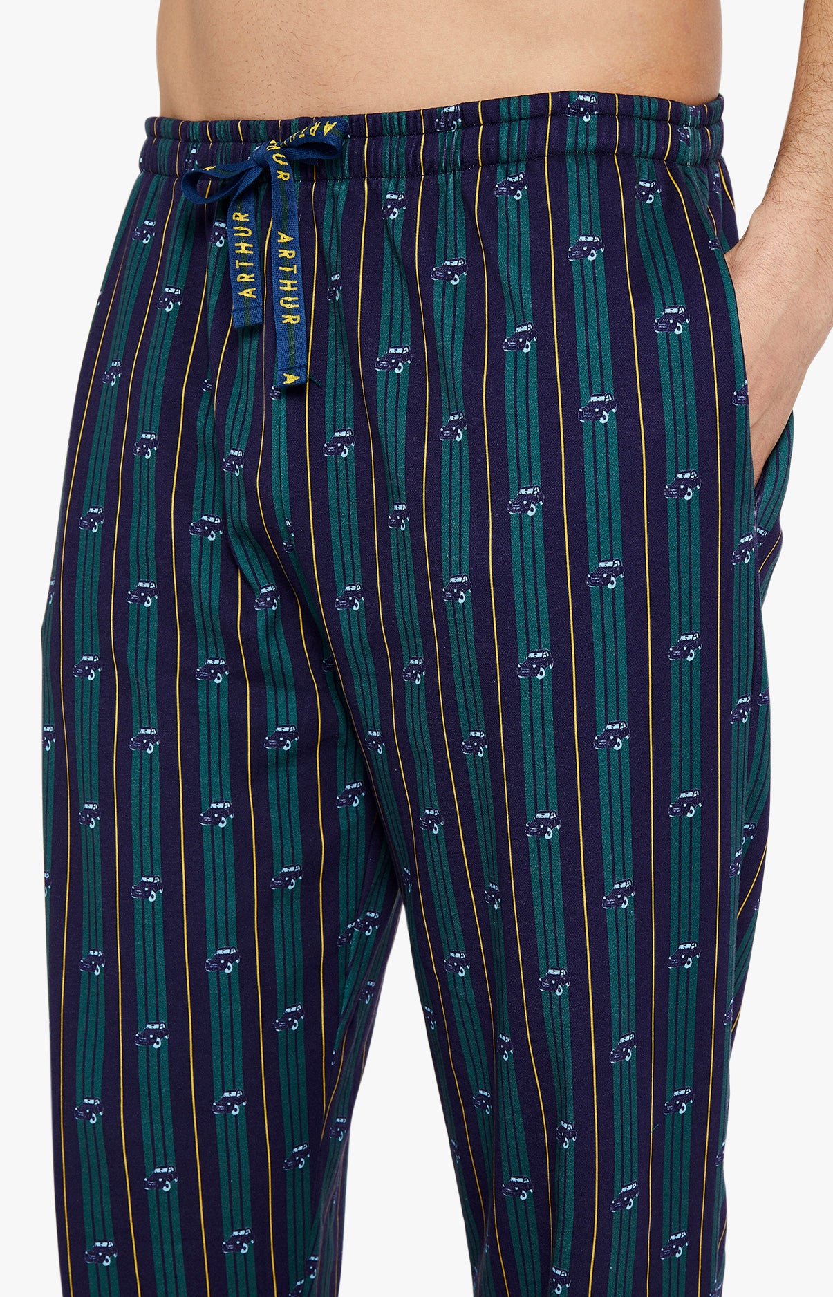 arthur-bob-pyjama-homme-coton-bio-marine-2cv image 6
